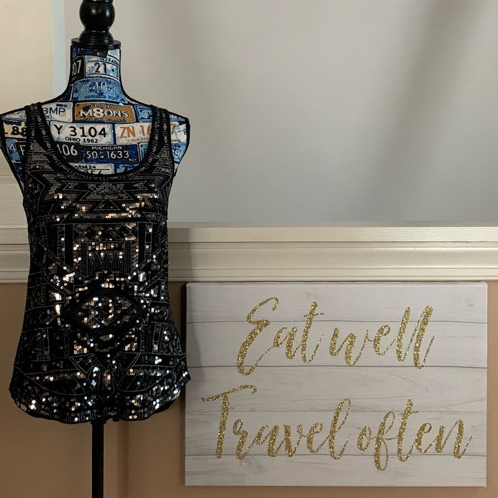 Express Sequin Tank Top
